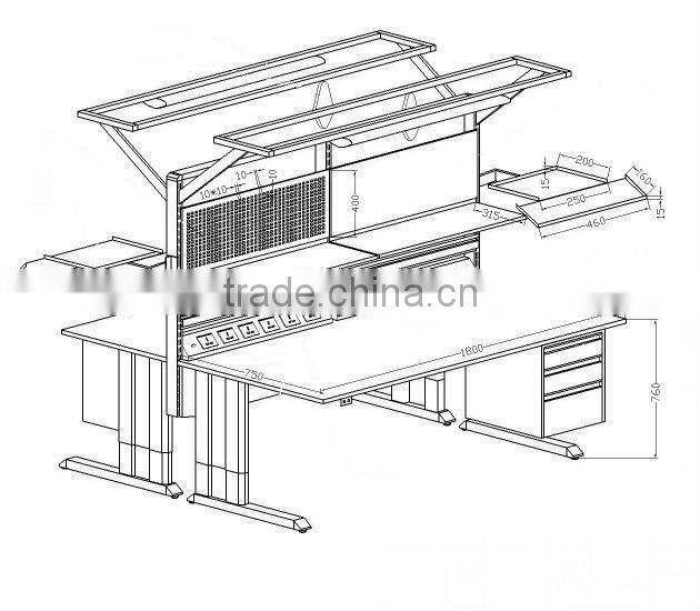 Industrial assembly oem anti-static work bench