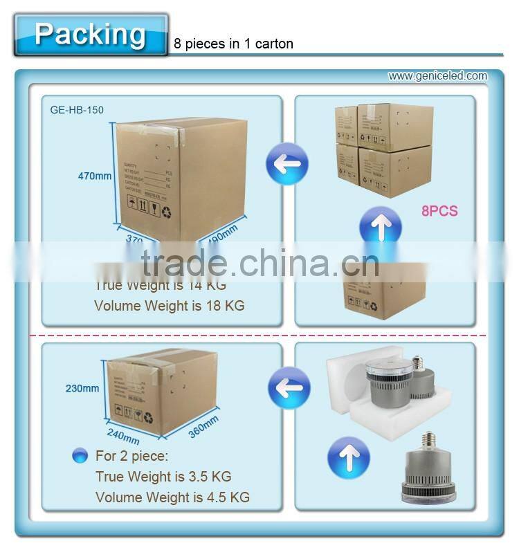 LED 150w e39 e40 130lm/w high performance led street flood light system 150w led high bay light