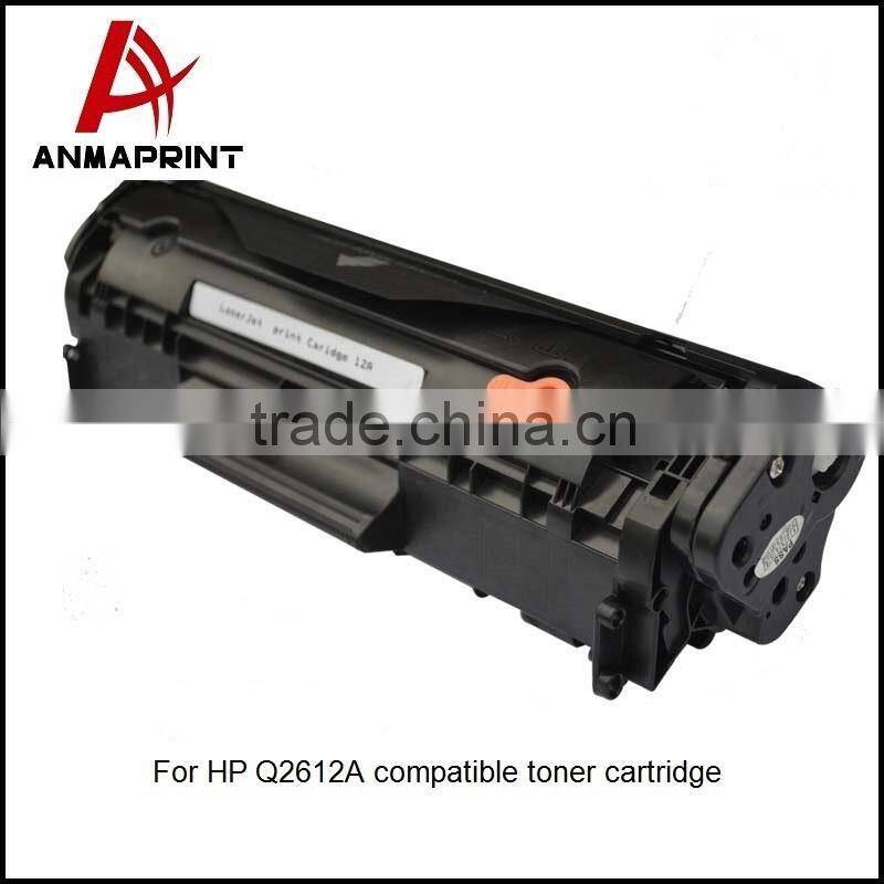 Wholesale 12A compatible toner cartridges Q2612A for HP Laserjet 1010/1012/1015 laser toner cartridge