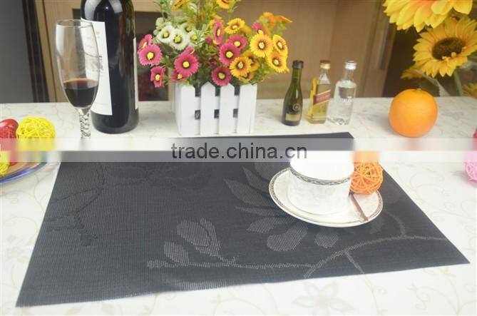 wholesale pvc placemat/cheap placemats/woven vinyl placemats