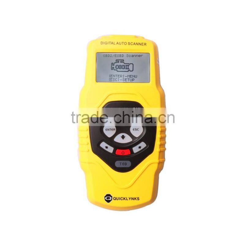 Super Function t69 OBDII/EOBD car Code Reader SCANNER OBDII Auto Vehicle Scanner Diagnostic Tool T69(Multilingual Updatable)