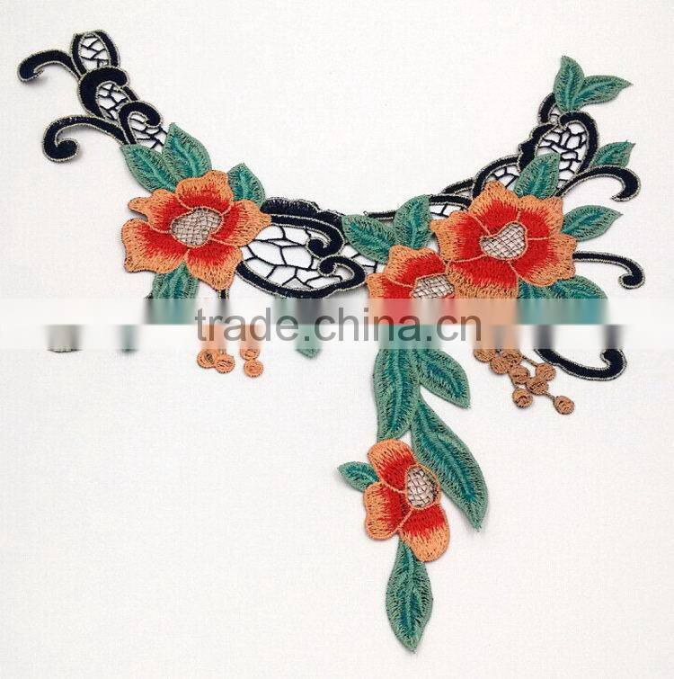 Top grade hotsell 100% cotton lace fabric collar