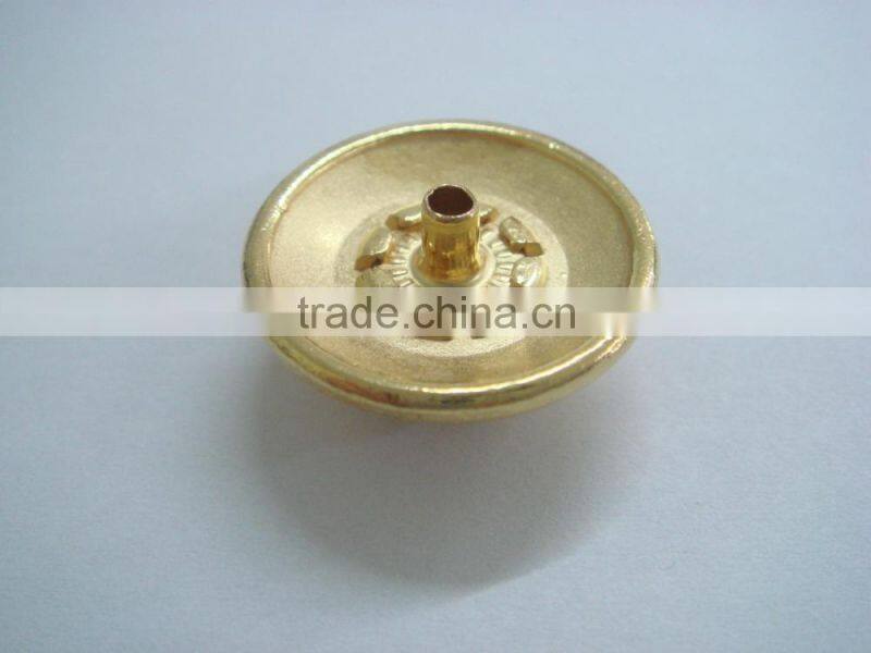 21mm good plating metal alloy four part button for snap