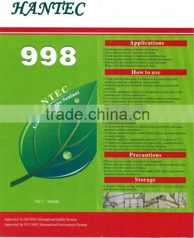 Acidity Silicone Sealant TT-998