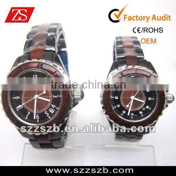 Women's Ceramic White Dial Analog Watch