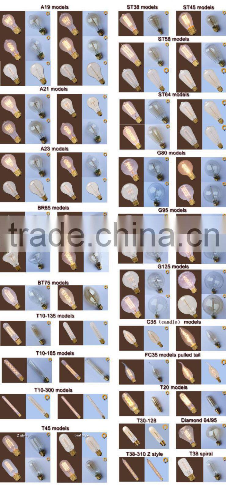 Vintage ST64 antique edison light bulb