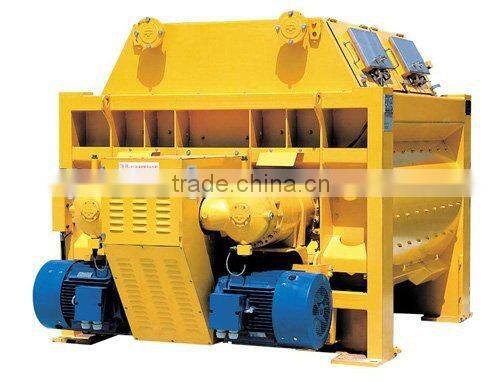 JS1000 concrete mixer with high efficiency and CE certified (double horizontal shafts forced concrete mixer)
