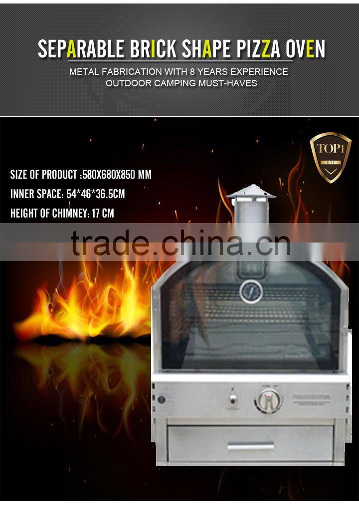 small size gas oven for pizza and bbq