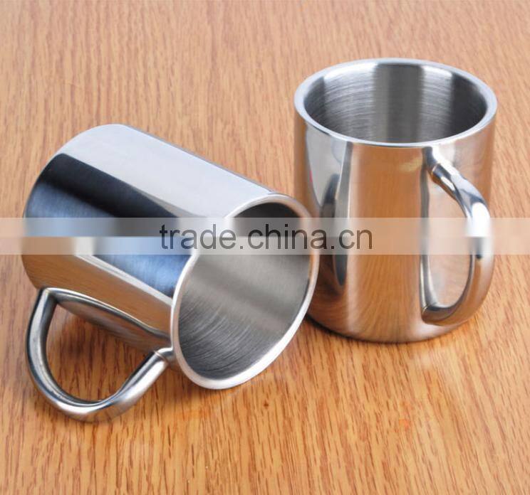 Good Quality Double Wall 18/8 Stainless Steel Coffee Mug Cup from China