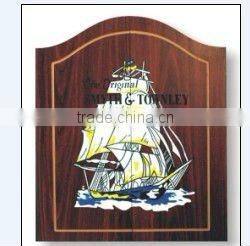 2012 hot selling 18" wooden dart game with double door