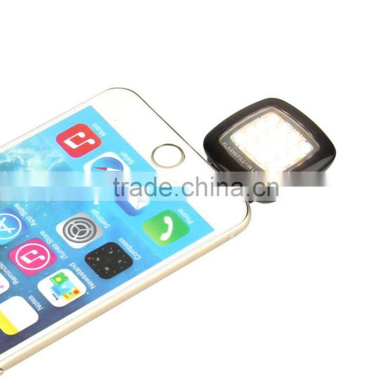 Mini Portable 16 LED Camera Fill-in Flash Selfie Light For Cell Phone Tablet