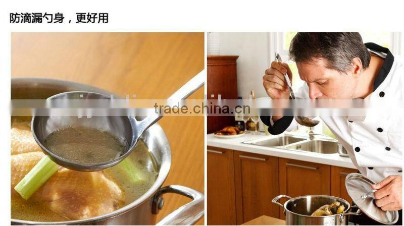 All Forged Handle Stainless Steel Soup Ladle