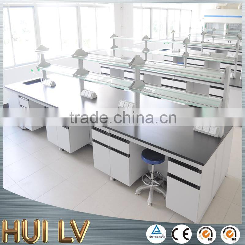 Cheaper price steel wood structure laboratory wall bench