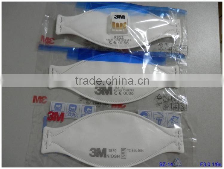 EN149:2001 FFP1 3m 9312 respirator mask, 3M FFP1 disposable face mask
