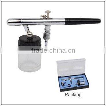 NEW 0.35mm 22cc DUAL-ACTION AIRBRUSH GUN GRAVITY PAINT TATTOO PR-128P