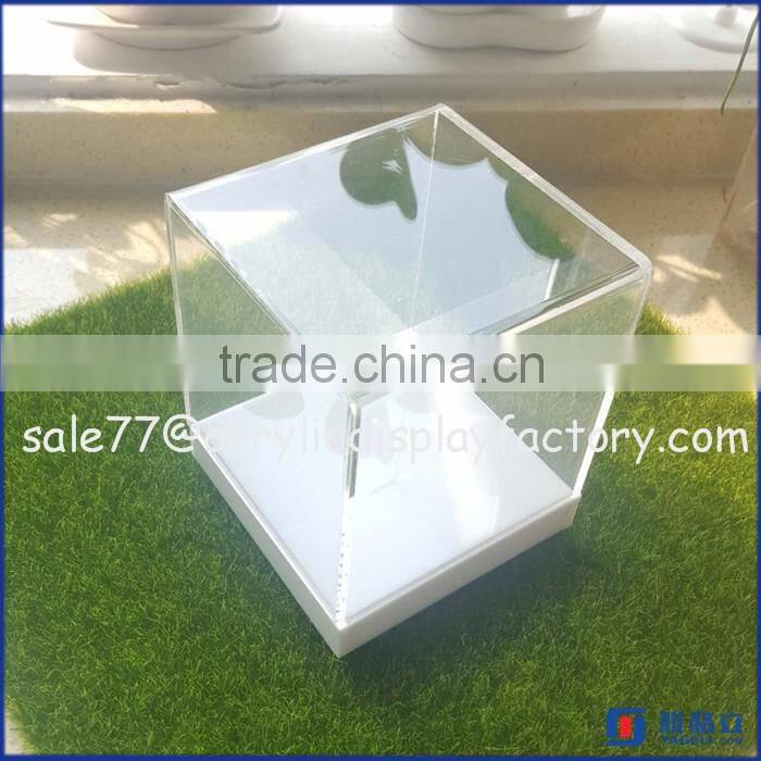 high quality factory price countertop clear acrylic diplay box/ acrylic watch product diplay