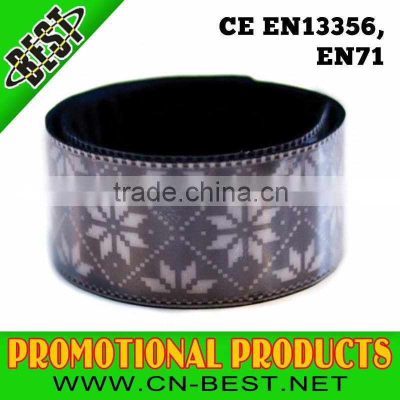EN13356 reflective slap wrap wrist band