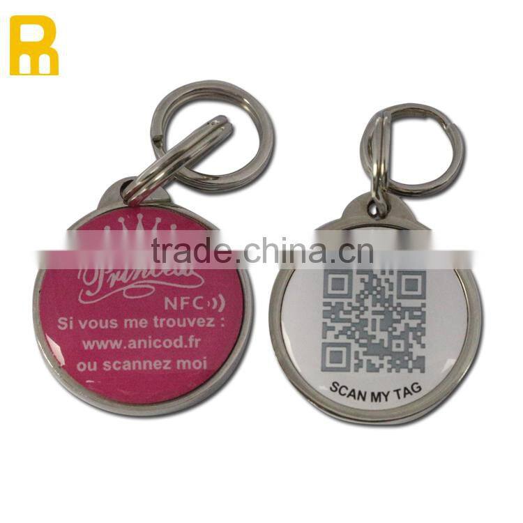 Anti-metal Tag Round 25mm 30mm nfc dog pet tags