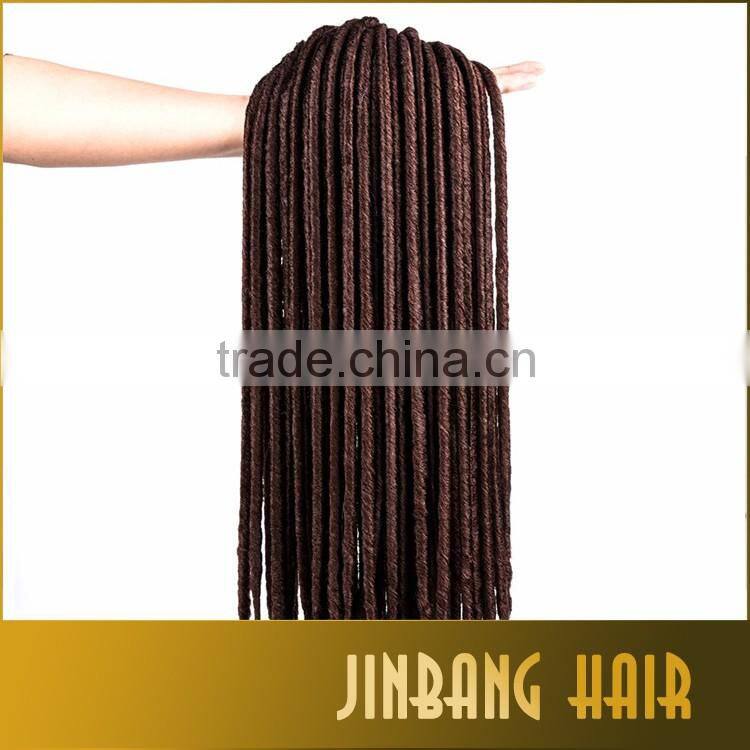 2016 new products fauxlocs 18inch synthetic hair soft crochet twist braid 2x havana mambo fauxlocs braid