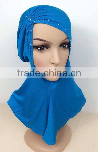 C066 new style big size ninja inner underscarf with rhinestones,full underscarf to cover neck