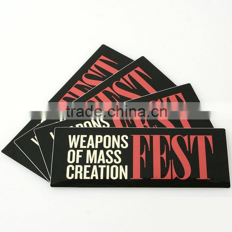 Fashion customized metal label with embossed letters and home button sticker,custom footprint sticker ---DH20359