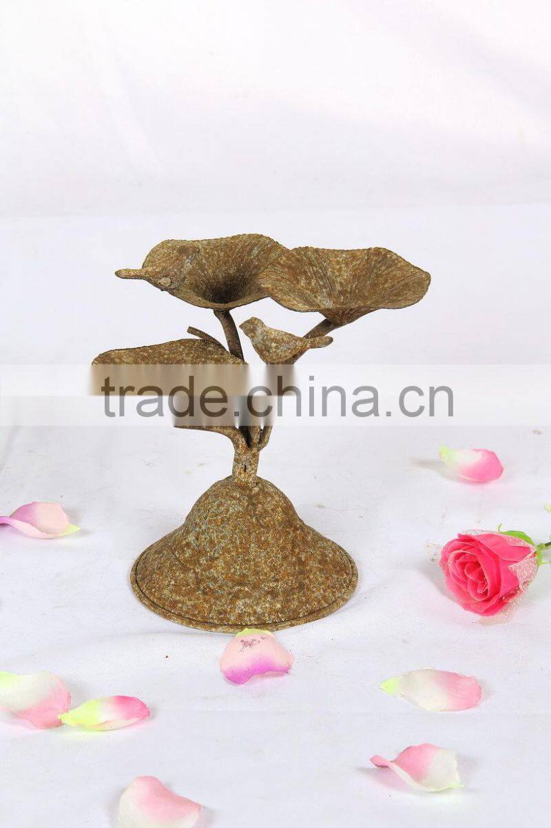 Wholesale handmade garden rustic metal bird feeder