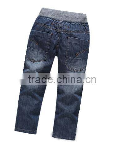 rib waist children funky denim jeans pants moda jeans denim jeans pants trousers