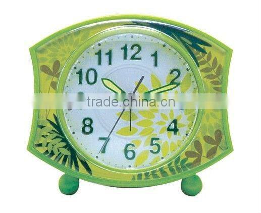 Plastic table alarm clock