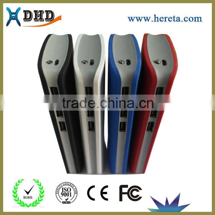 New arrival large capacity CE ROHS approved portable 10400mAh power bank