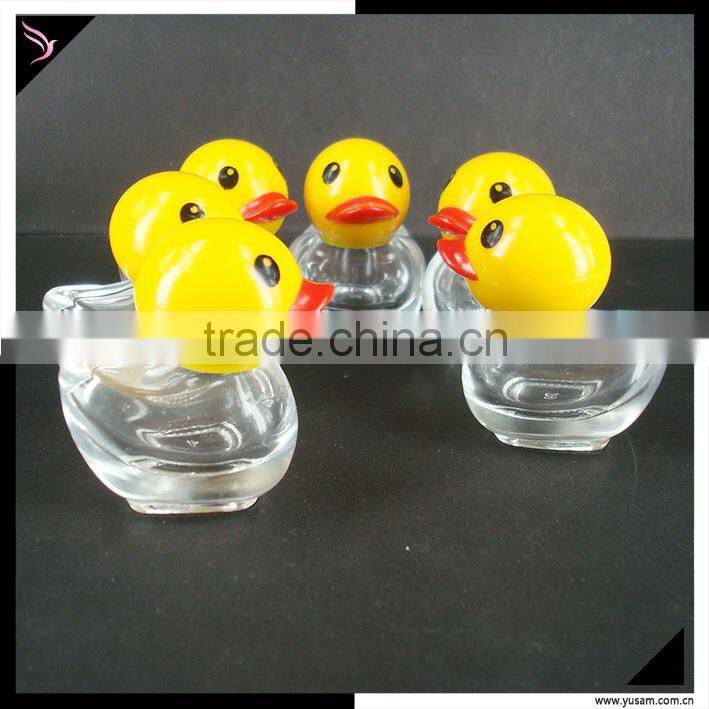 Empty glass nail polish bottle mini clear nail polish bottle