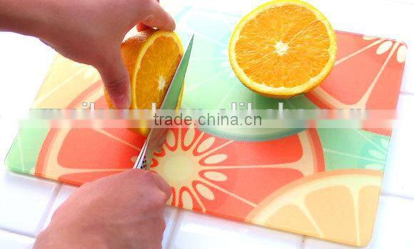 Rectangle shape tempered glass cutting board for sublimation printing