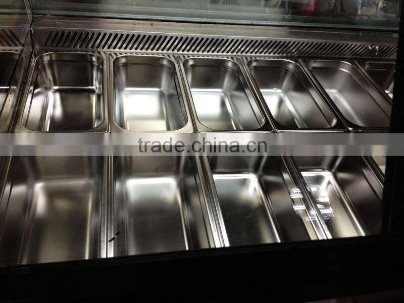 gelato freezer ice cream dipping cabinet