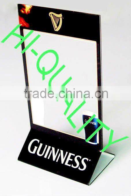 Rotating acrylic menu block holder/ Acrylic tent card stand