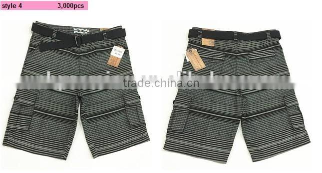 Men's belted cargo shorts