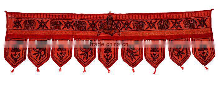 COLOURFUL INDIAN HANDMADE RAJASTHANI ART WALL HANGING DOOR HANGING TORAN