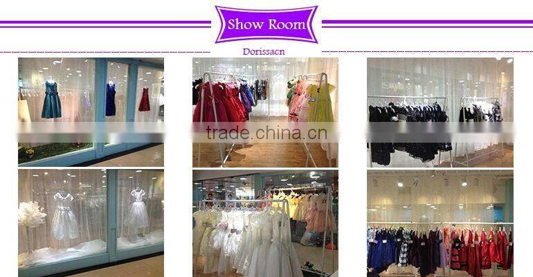 2016 fashion sleeveless satin bow little baby girl dress party wear special occasion ball gown dress children costume