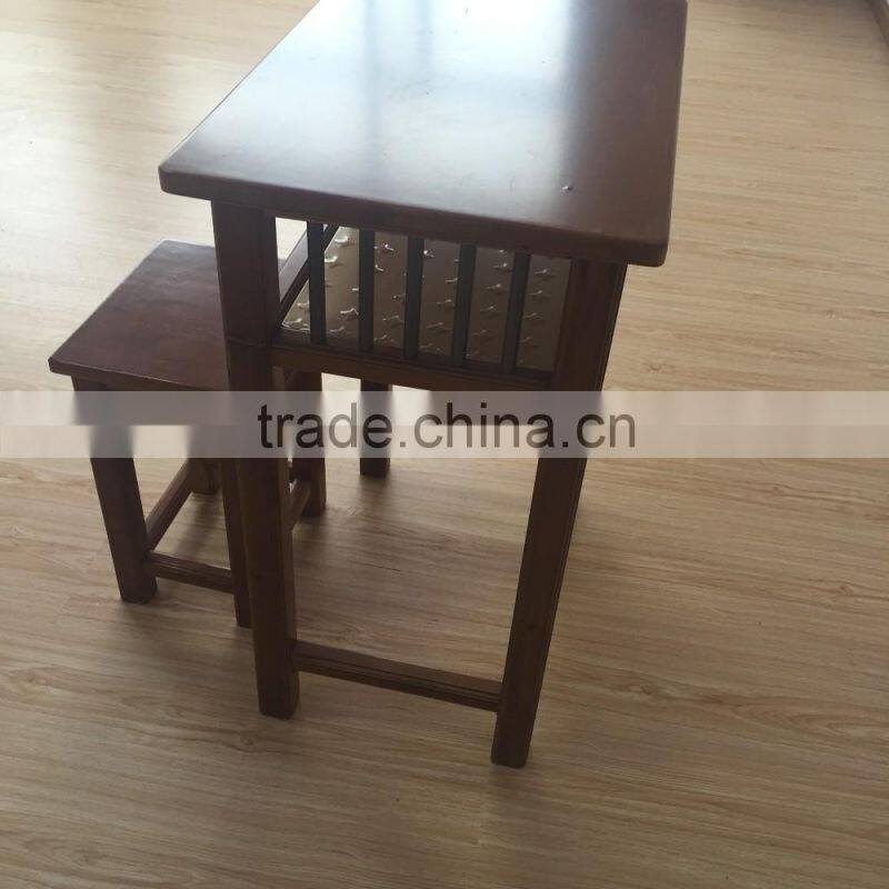 school furniture wood combo school desk and chair HXZY026 wood desk