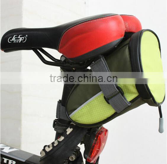 Newest design LED indicator light waterproof bag bike saddle bag