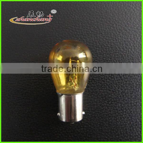 12v miniature light bulbs 1141 BA15S Amber Color