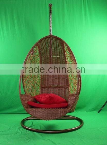 0503 garden patio leiaure rattan hanging swing egg shaped chair YPS088