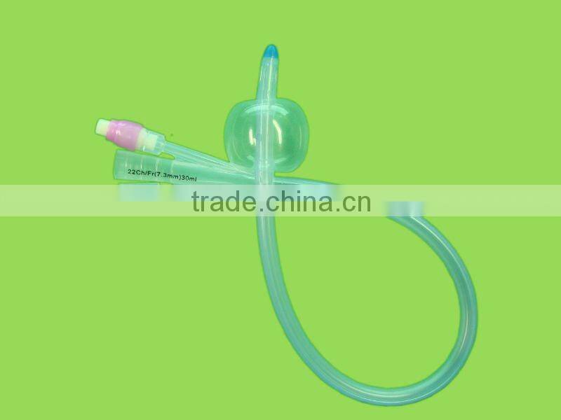 Silicone foley catheters