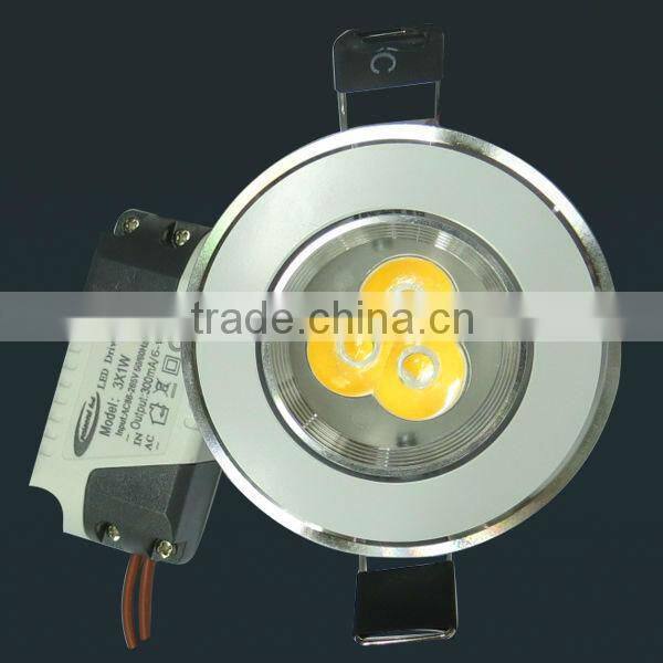 3w led ceiling light lamp with aluminum die casting housing
