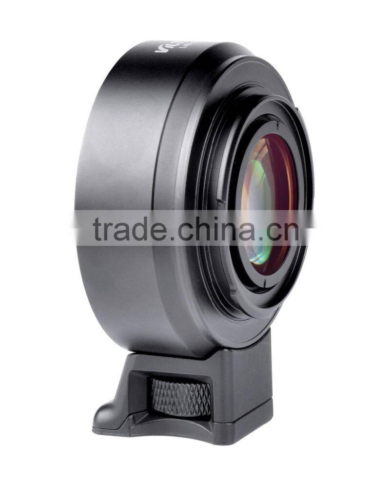 lens mount adapter with lens anlarge the aperture L/R-E