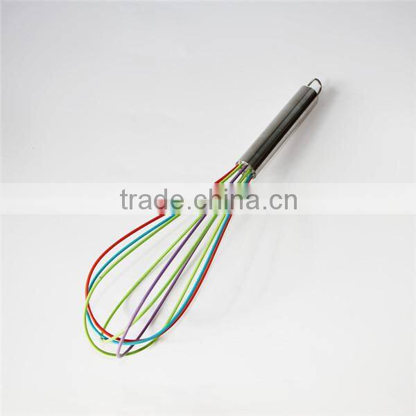Hot sale new design silicone coated whisk
