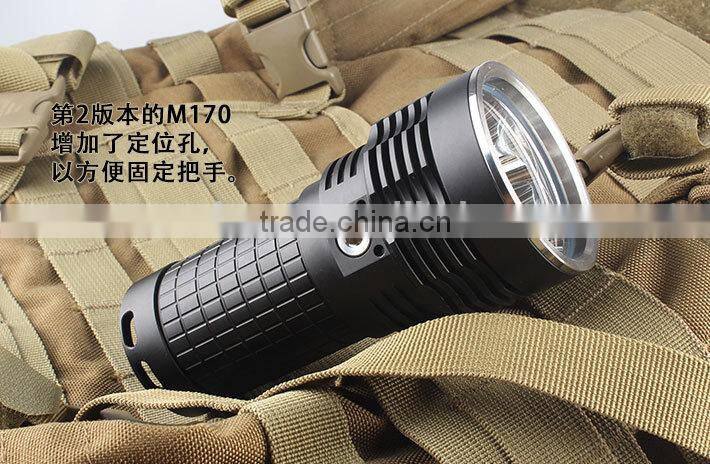 Roche hand hold flashlight big size torch search led flashlight
