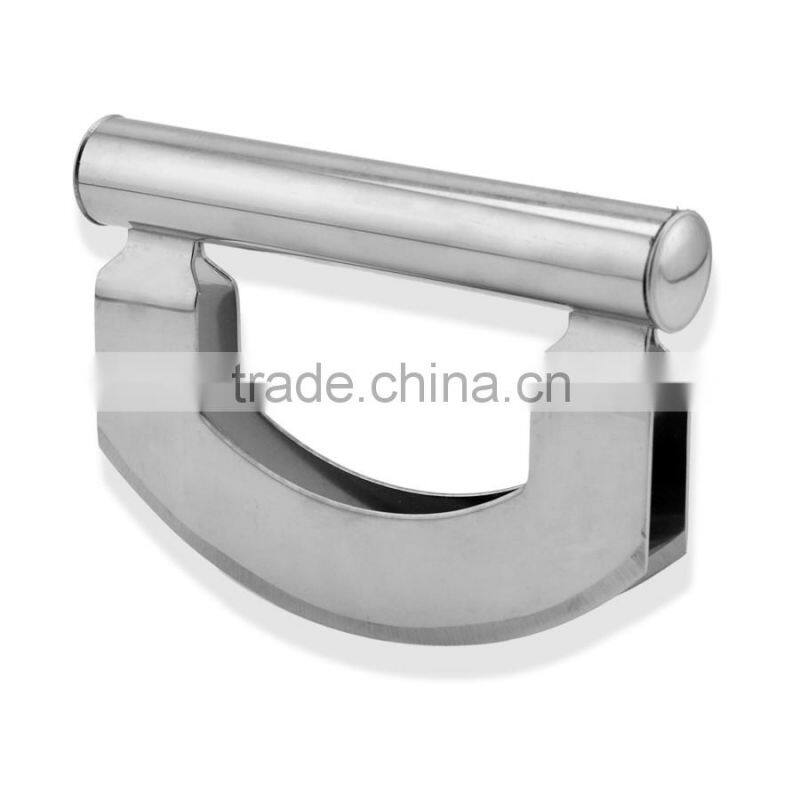 stainless steel doube blade mezzaluna chopper,vegetable chopper