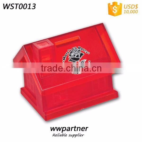 transparency Clear Money Box villa Shaped