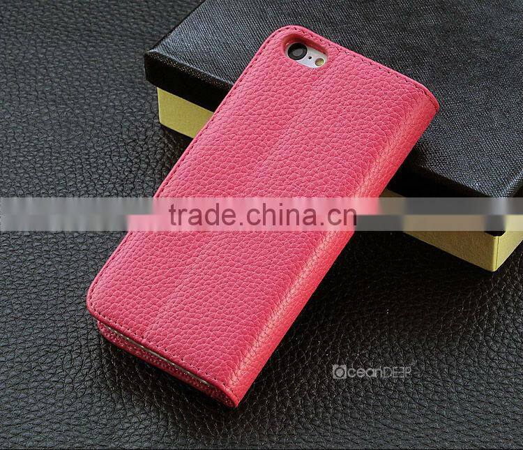 Fancy designed magnets pu leather case for iphone 5c unlocked phone case made in China