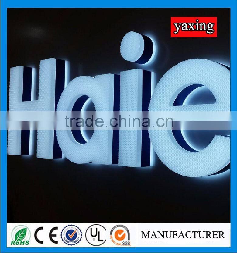 Acrylic letters led backlit