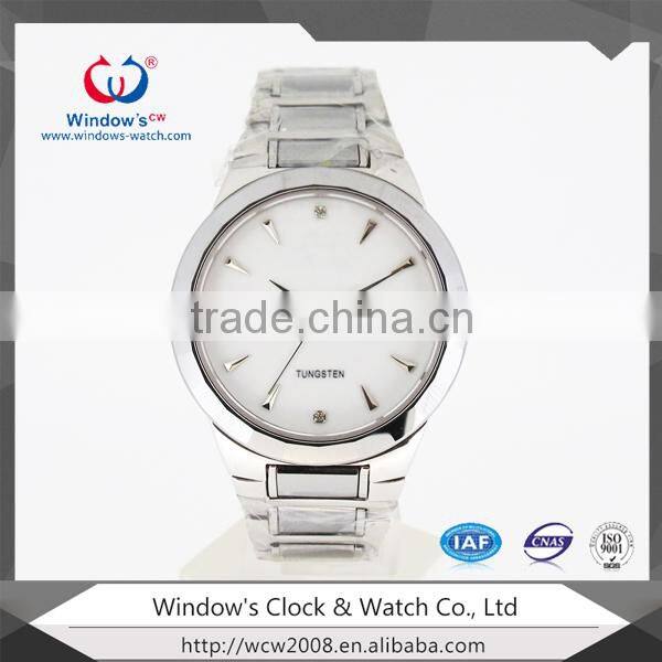 Fashion sapphire glass steel tungsten watch wrist watch lady / Mens watch
